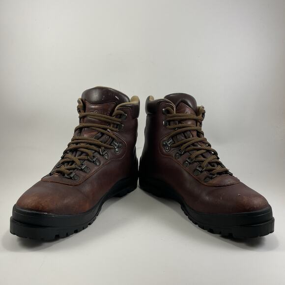 Asolo AFX 556 Hiking Boots Womens Size 9.5 Brown Leather Mid Lace Up Vibram - Picture 2 of 11